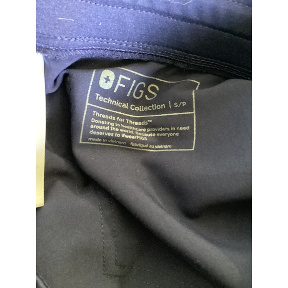 FIGS Technical Collection Jogger Scrub Pants Navy Blue Small Petite - Picture 5 of 6